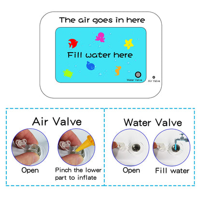 AquaBloom™ | Baby Tummy Time Water Play Mat