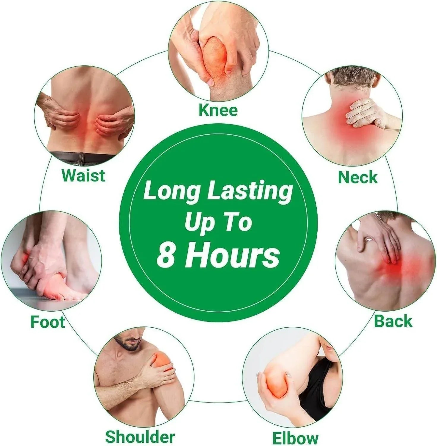 Herbal Knee Plaster Sticker Wormwood Extract Joint Ache Pain Relieving Pack Of (10) BUY 1 GET 1 FREE