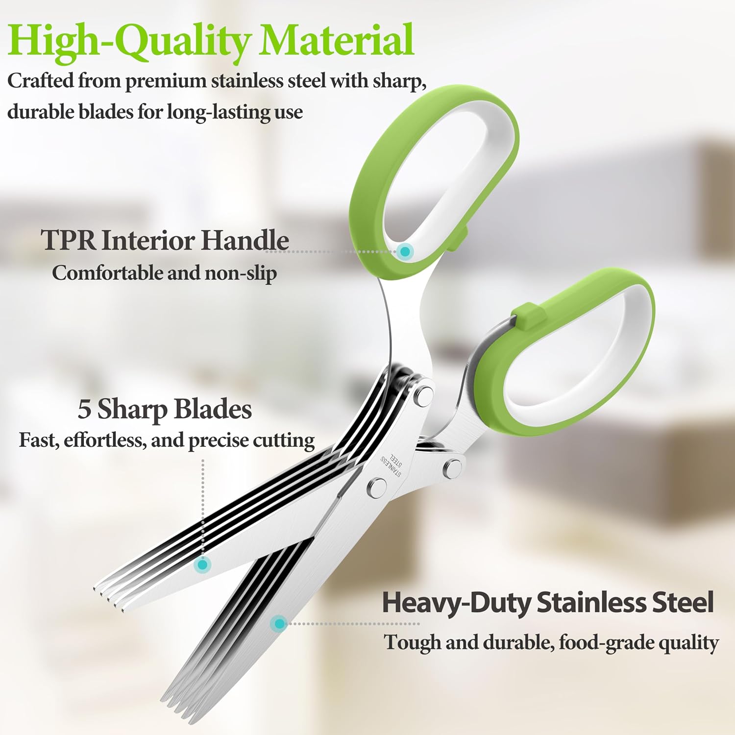 GarnishPro™ | The 5-Blade Precision Herb Cutter