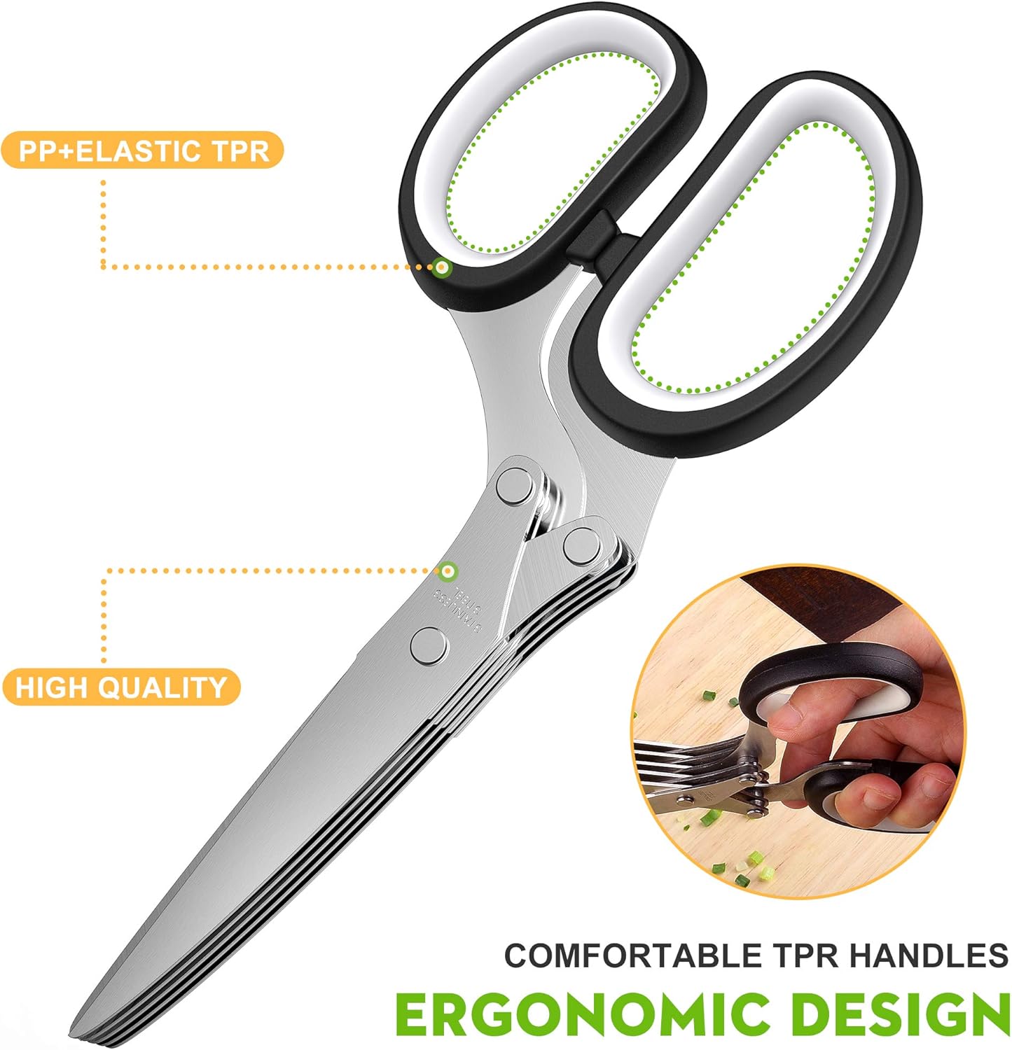 GarnishPro™ | The 5-Blade Precision Herb Cutter
